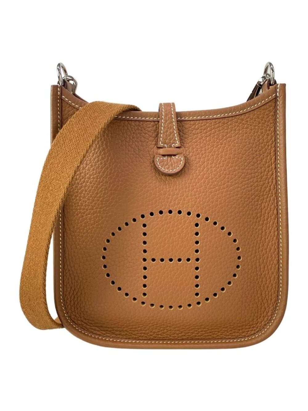Hermes Shoulder Bag Evelyne TPM Amazon Gold Silver